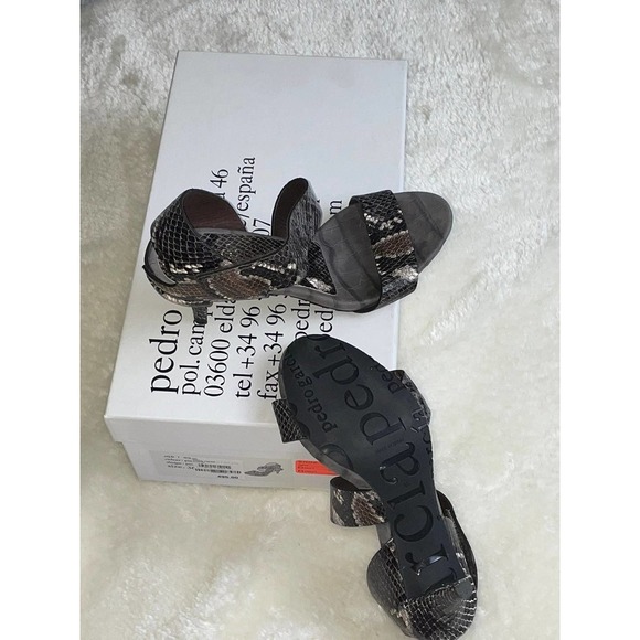 Pedro Garcia Womens Heel Sandal Python 36 - Picture 3 of 5